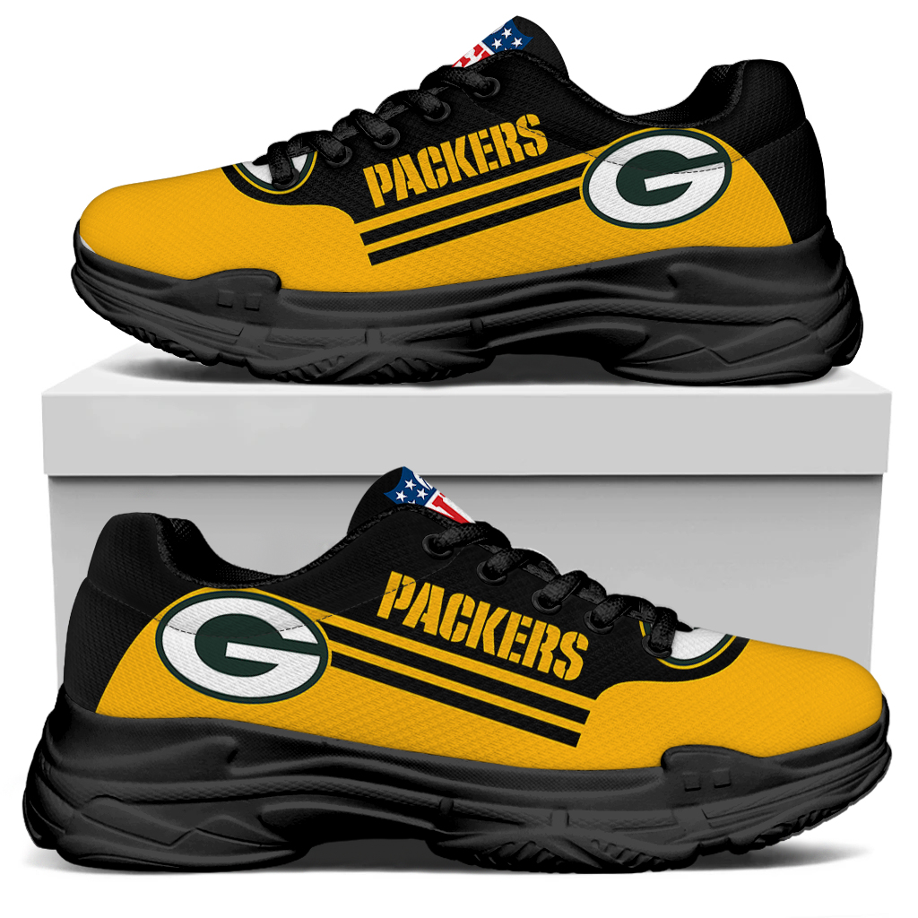 Men's Green Bay Packers Edition Chunky Sneakers With Line 003